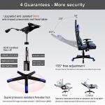 GTRACING Bluetooth Gaming Chair with Speakers - Blue