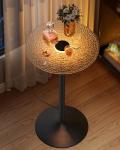 VASAGLE 41-Inch LED Round Pub Table