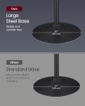 VASAGLE 41-Inch LED Round Pub Table