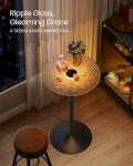 VASAGLE 41-Inch LED Round Pub Table