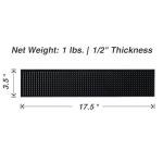 Non-Slip PVC Bar Rail Spill Mat Set of 6