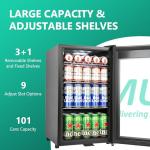 17-Inch Beverage Refrigerator with Glass Door