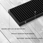 Non-Slip PVC Bar Rail Spill Mat Set of 6