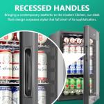 17-Inch Beverage Refrigerator with Glass Door