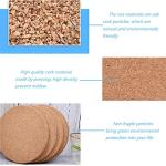 12 Pack Absorbent Cork Coasters for Drinks