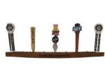 Custom Engraved Oak Whiskey Barrel Beer Tap Display