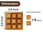 Wooden Tic Tac Toe Board - Fun for Everyone