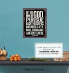 Masculine Christian Wall Art for Man Caves