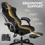 Comfortable Gaming Office Chair with Footrest