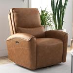 Power Swivel Rocker Recliner with USB Port