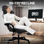 Comfortable Gaming Office Chair with Footrest