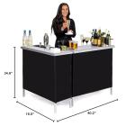 GoBar Portable Double Bar Table Set with Case