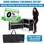 GoBar Portable Double Bar Table Set with Case