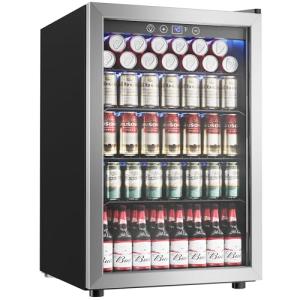 4.5 Cu.ft Mini Beverage Fridge with Adjustable Shelves