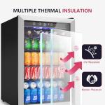 4.5 Cu.ft Mini Beverage Fridge with Adjustable Shelves