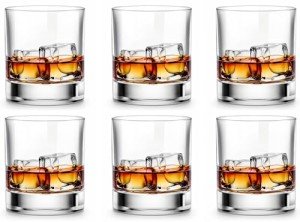 Set of 6 Premium Whiskey Glasses for Man Cave