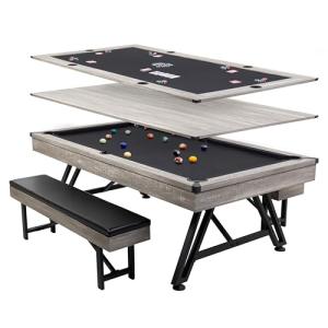 3-in-1 Pool, Poker, and Dining Table