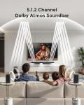 5.1.2ch Dolby Atmos Sound Bar for Home Theater