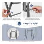 Folding Round High Top Cocktail Tables - 2 Pack