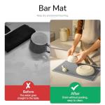 2 Pack Home Bar Drying Mats - Gray