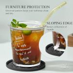 Silicone Drink Coasters - 4 Pack, Non-Slip