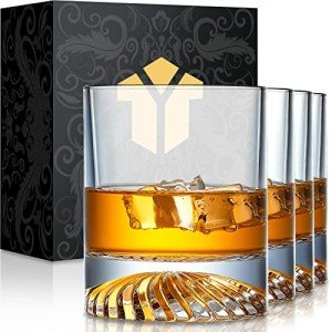 Set of 4 Old Fashioned Whiskey Glasses