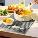 2 Pack Home Bar Drying Mats - Gray