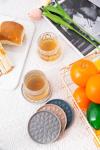 Silicone Drink Coasters - 4 Pack, Non-Slip