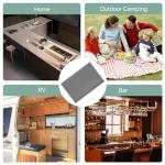2 Pack Home Bar Drying Mats - Gray