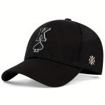 Poker Hat for Men with Embroidered Spades