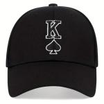 Poker Hat for Men with Embroidered Spades