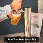 Beer Tap Tower for Kegerator - Stainless Steel