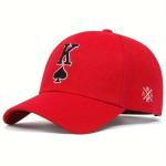 Poker Hat for Men with Embroidered Spades