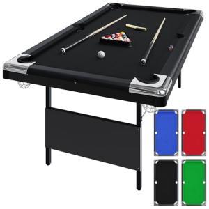 Portable 6-7 Ft Folding Pool Table for Man Cave