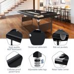 Portable 6-7 Ft Folding Pool Table for Man Cave