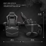 RESPAWN 900 Gray Racing Gaming Recliner Chair