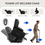 Electric Lift Recliner Chair with Massage & Heat