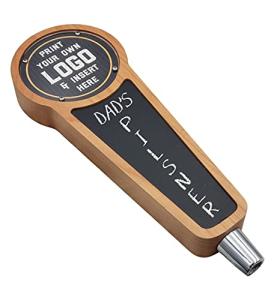 Personalized Chalkboard Beer Tap Handle - Cherry Wood