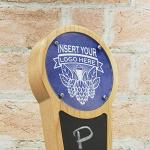 Personalized Chalkboard Beer Tap Handle - Cherry Wood