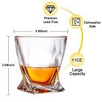 Whiskey Rocks Glass Set with Ice Molds