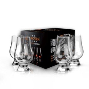 Set of 4 Glencairn Whiskey Glasses in Gift Box