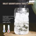Set of 4 Can-Shaped 20 oz Beer Glasses