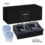 Whiskey Rocks Glass Set with Ice Molds