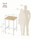 VASAGLE High Top Pub Table for Small Spaces