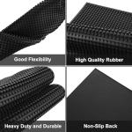 Non-Slip Rubber Bar Mats - 24"x12" (2 Pack)