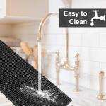 Non-Slip Rubber Bar Mats - 24"x12" (2 Pack)