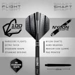 Red Dragon 22g Black Tungsten Darts Set