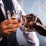 Whiskey Rocks Glass Set with Ice Molds