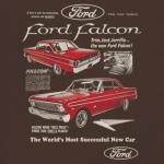 Ford Falcon Retro Muscle Car Graphic T-Shirt