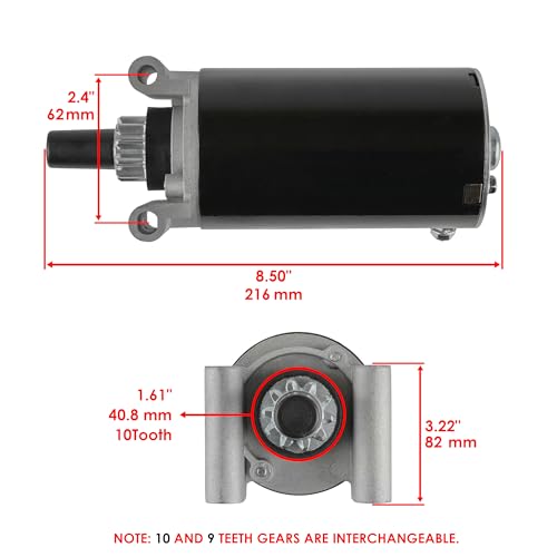 Caltric Starter Compatible with Kohler 3209810 3209810S 32-098-10S